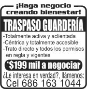 Traspaso Guardería